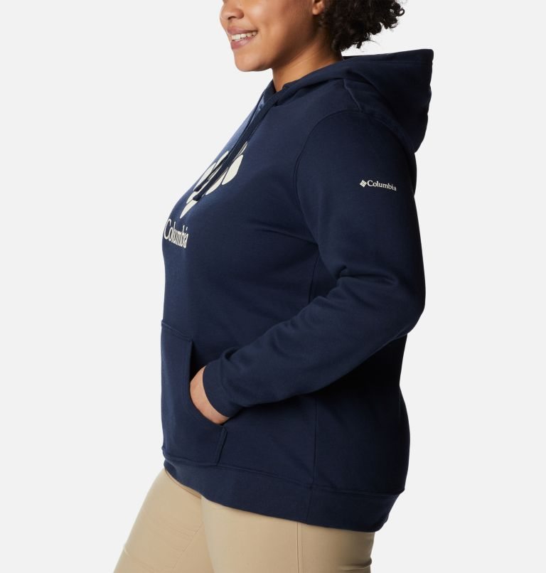 Women's Columbia Trek Graphic Hoodie Navy | Plus Size CA-K65L8